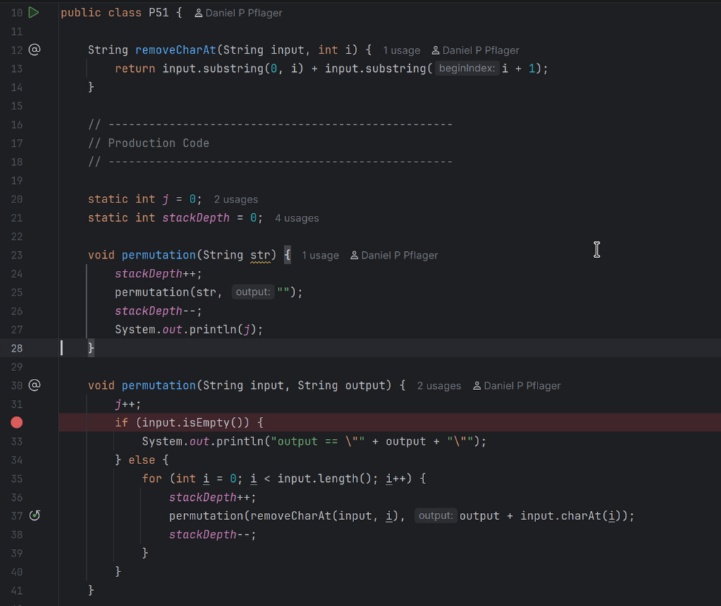 Test code